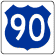 [U.S. 90: Blue]