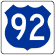 [U.S. 92: Blue]