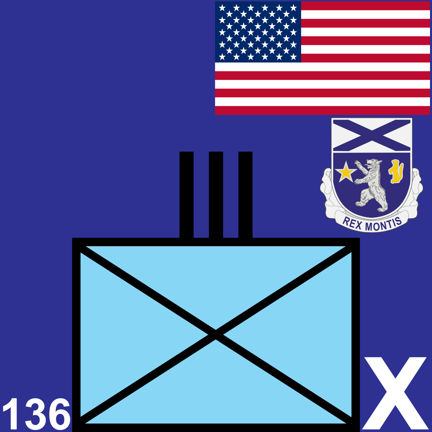 136th Infantry Regiment unit graphic