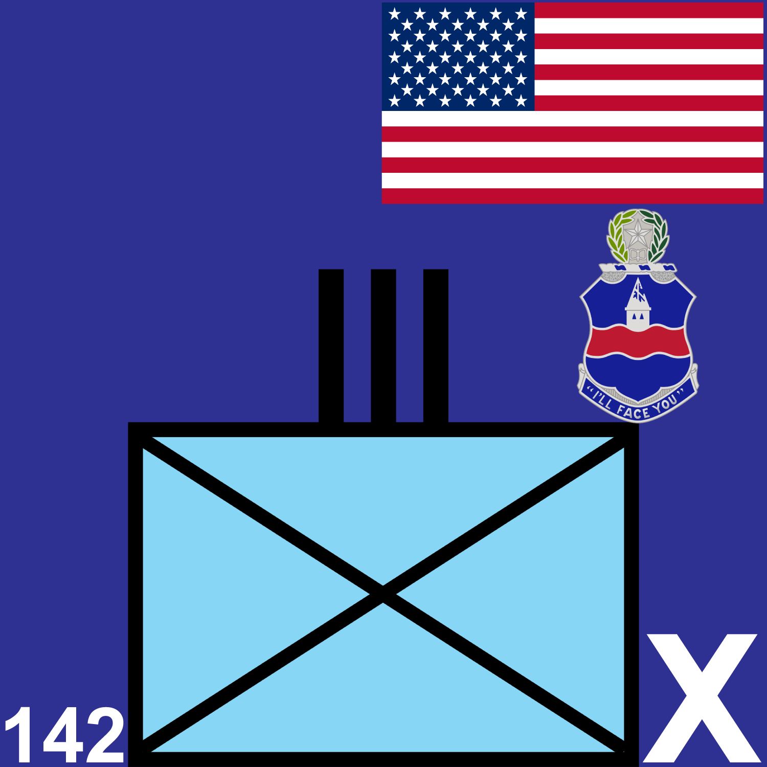 142d Infantry Regiment unit graphic