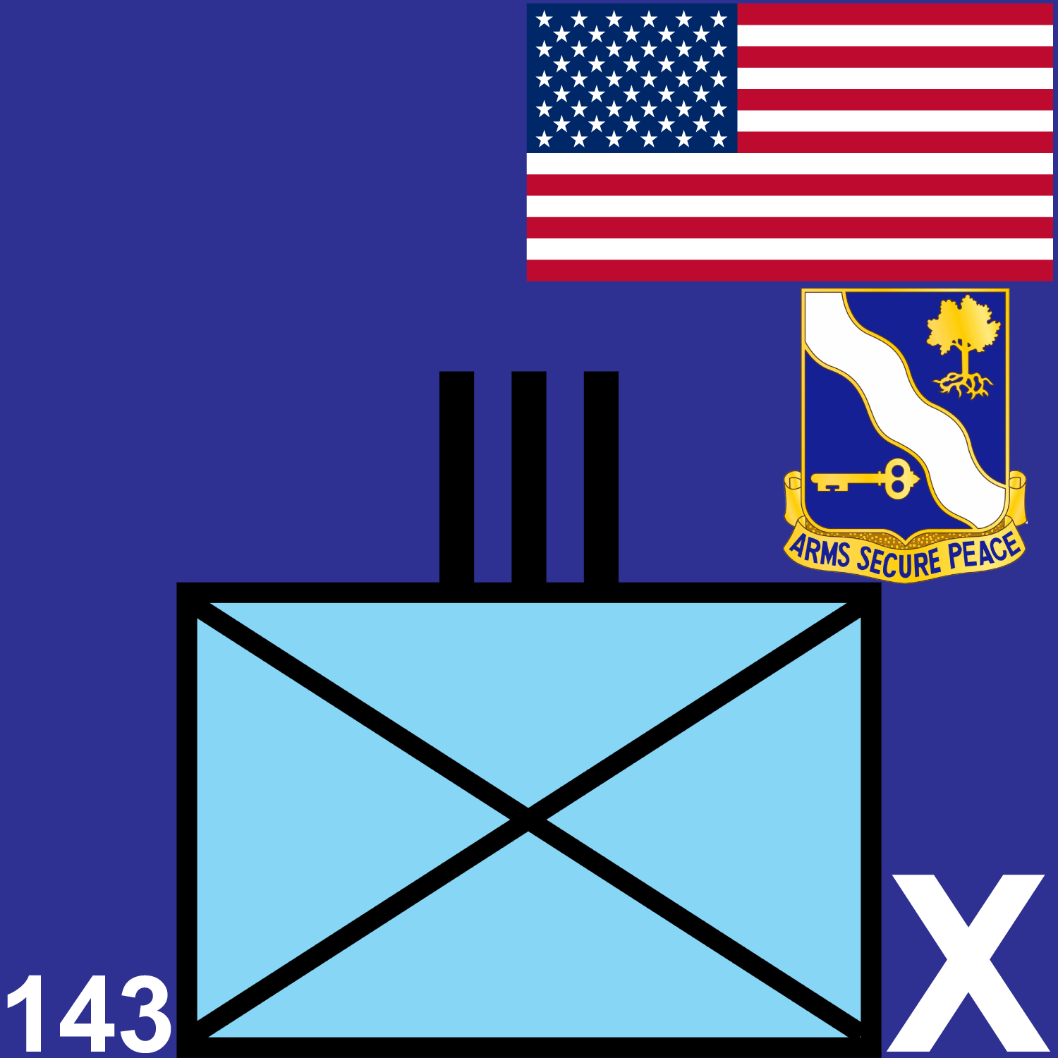 143d Infantry Regiment unit graphic